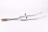 NOS 28" Chrome Trekking Steel Fork with Eyelets for Fenders and Rack