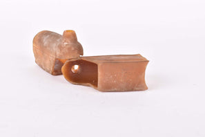 NOS Vittoria Brev. N. 1992 brown brake lever hoods from the 1940s - 1950s