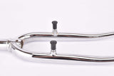 NOS 28" Chrome Trekking Steel Fork with Eyelets for Fenders and Rack