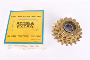 NOS/NIB Regina Extra Oro 6-speed Freewheel with 13-21 teeth and french threading from the 1980s