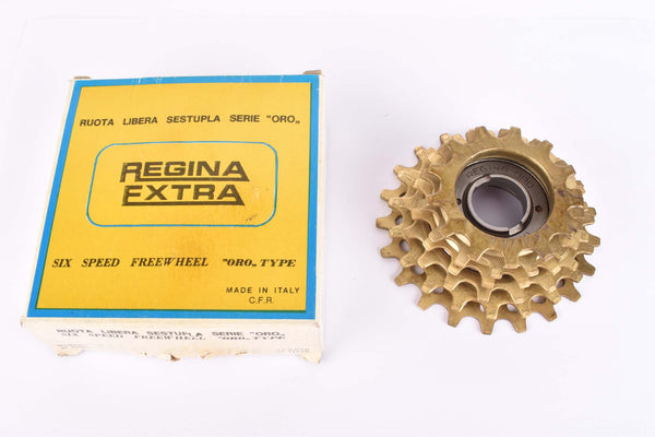 NOS/NIB Regina Extra Oro 6-speed Freewheel with 13-21 teeth and french threading from the 1980s