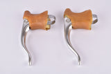 Galli Giovanni non aero brake lever set with brown hoods from the 1970s - 1980s