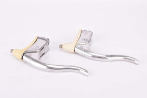 NOS Mafac Racing Lever "Dural" (Course #121 Professional) Brake lever set with white half hoods from the 1960s - 1970s (poignée course)