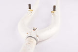 26" White MTB Steel Fork with Eyelets for Fenders
