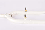 26" White MTB Steel Fork with Eyelets for Fenders