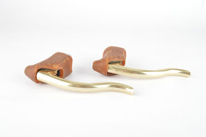 NOS CLB Sulky Pro Or (gold anodized) non-aero Brake lever Set from the 1970s / 1980s