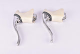 Shimano 105 #BL-1051 aero brake lever set with white hoods from the 1988