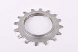 NOS Shimano 600 Uniglide #1241615 Cog with 16 teeth threaded on inside (#BC40) in silver from the 1970s - 80s