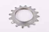 NOS Shimano 600 Uniglide #1241615 Cog with 16 teeth threaded on inside (#BC40) in silver from the 1970s - 80s