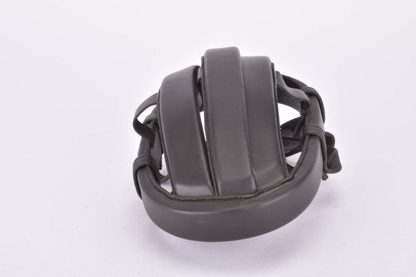 NOS Black Detto Pietro Milano leather helmet in size 53