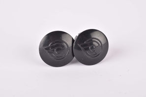 Black Cinelli handlebar end plugs