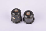 Black GB Paris (G. Blassieaux) #121 screw on handlebar end plugs from the 1940s - 1950s