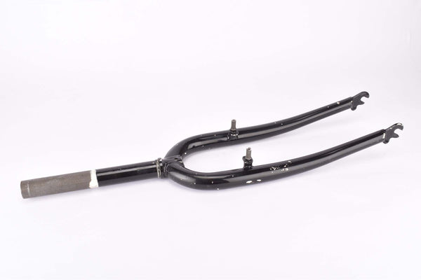 26" Black MTB Steel Fork with Eyelets for Fenders