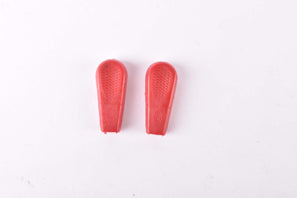 NOS REG Copri Leva  skewer / gear lever red rubber sleeves (set of 2) from the 1980s