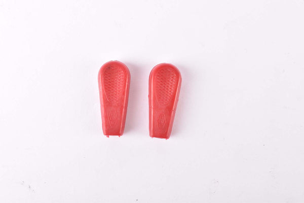 NOS REG Copri Leva  skewer / gear lever red rubber sleeves (set of 2) from the 1980s