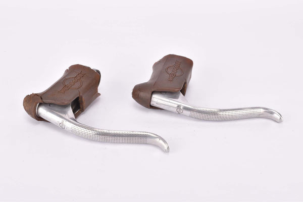 Weinmann AG Vainqueur 999 non-aero Brake lever set with brown hoods from the 1960s