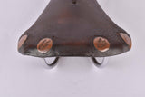 Brown Brooks Professional Team Special Leather Saddle, Lüders Berlin Modified edition, with large polished rivets from 1973