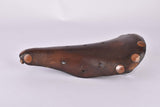 Brown Brooks Professional Team Special Leather Saddle, Lüders Berlin Modified edition, with large polished rivets from 1973