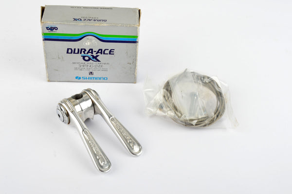 NEW Shimano Dura Ace AX #SL-7321 downtube top-mount shifter set from the 1981-84 NOS/NIB