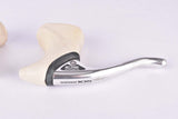 Shimano 105 #BL-1051 aero brake lever set with white hoods from the 1988