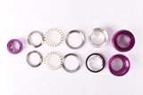 NOS/NIB purple anodized Primax Misura needle bearing Headset with italian thread from the 1980s