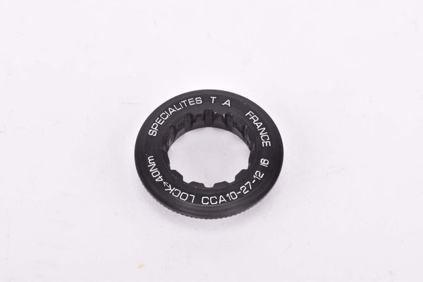 NOS Specialites T.A. black aluminum Cassette Lockring #CCA10-27-1216 for Campagnolo 10-peed system