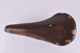 Brown Brooks Professional Team Special Leather Saddle, Lüders Berlin Modified edition, with large polished rivets from 1973