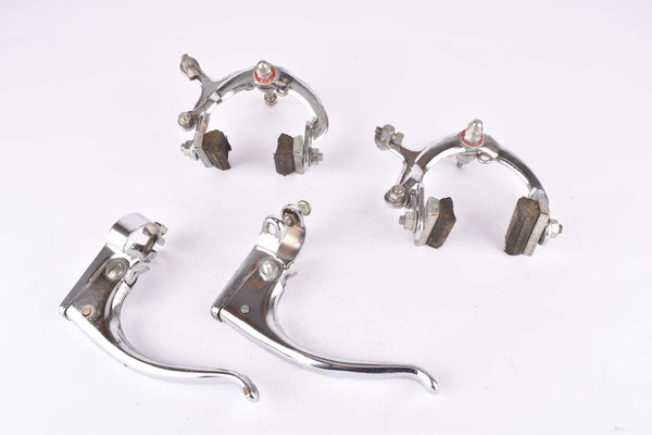 Iris Chromed Steel single pivot brake calipers and chromed steel brake lever from the 1950s