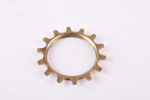 NOS Suntour golden steel Freewheel Cog, threaded on the inside, with 14 teeth from the 1970s / 80s