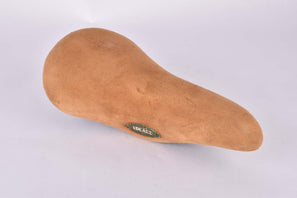 Light Brown Selle Ideale 2004 Super Confort Randonneuse Suede Leather Saddle from the late 1970s / 1980s