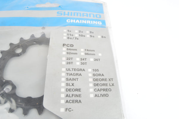 NEW Shimano Deore XT #M770 Chainring in 22 teeth and 64 BCD from 2014 ...