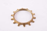 NOS Suntour golden steel Freewheel Cog, threaded on the inside, with 14 teeth from the 1970s / 80s
