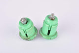 Green Milremo handlebar end plugs