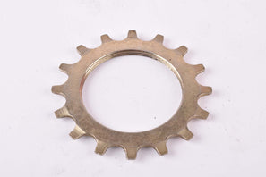 NOS Suntour Pro Compe #4 5-speed and 6-speed Cog, golden steel Freewheel Sprocket threaded on the inside with 16 teeth from the 1970s - 1980s