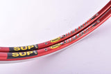 NOS Mavic Helium SUP UB Control red anodized Clincher Rim Set in 26"/571mm (650C) with 26 holes