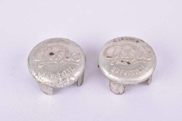 Gaslo Capsula Brevettata aluminum handlebar end plugs from the 1950s