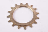 NOS Suntour Pro Compe #4 5-speed and 6-speed Cog, golden steel Freewheel Sprocket threaded on the inside with 16 teeth from the 1970s - 1980s