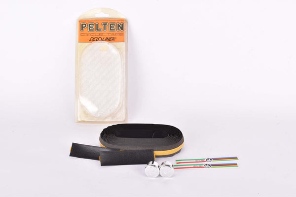 NOS/NIB Black Ciclolinea Pelten Cycle Tape handlebar tape / ribbon from the 1970s/1980s - 1990s