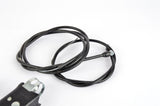 NOS Altenburger black non-aero Brake lever Set with Cable , from the 1980s