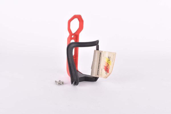 NOS red and black Specialized Mountaincage MTB water bottle cage