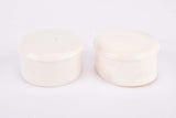 NOS white Benotto handlebar end plugs