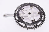 Stronglight (Spidel) 105 ter Drillium Crankset, black chainrings with 52/42 Teeth, 170mm length and french pedal thread from the 1970s / 1980s
