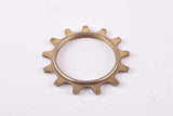 NOS Suntour golden steel Freewheel Cog, threaded on the inside, with 13 teeth from the 1970s / 80s