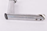 Silver MTB Stem in size 130mm with 25.4mm bar clamp size from the 1990s