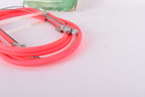 NOS/NIB Neon Pink C.I. (Casiraghi Industrial) New Mountainbike Fun #4058 Brake Cable Set for front and rear Shimano type cantilver brake from the 1990s