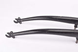 28" Black Trekking Steel Fork with Eyelets for Fenders and Rack