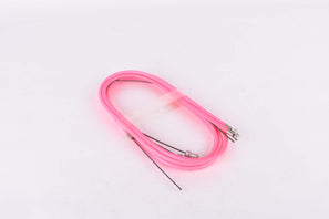 NOS/NIB Neon Pink C.I. (Casiraghi Industrial) Kit Freno Mountainbike #4058 Brake Cable Set for front and rear Shimano type cantilver brake from the 1990s