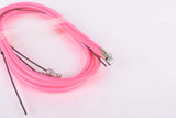 NOS/NIB Neon Pink C.I. (Casiraghi Industrial) Kit Freno Mountainbike #4058 Brake Cable Set for front and rear Shimano type cantilver brake from the 1990s