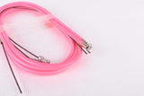 NOS/NIB Neon Pink C.I. (Casiraghi Industrial) Kit Freno Mountainbike #4058 Brake Cable Set for front and rear Shimano type cantilver brake from the 1990s