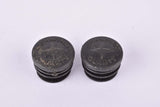 Black Schwinn handlebar end plugs